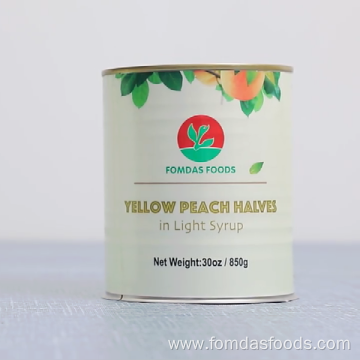 wholesale 820g canned sweet yellow peach